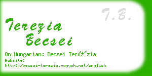 terezia becsei business card